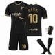 thumbnail image 3 of Adecuado para la camiseta de Barcelona de local y visitante, negro, dorado, rosa, 10, traje de uniforme de fútbol Messi Macy Ronaldinho, 3 of 5