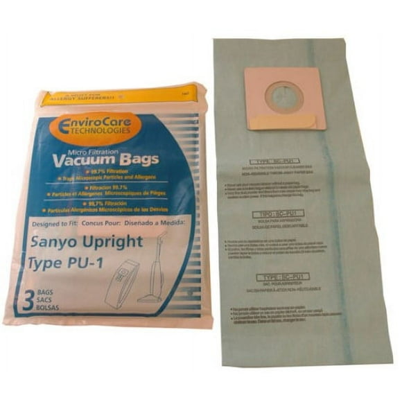 Sanyo Sacs d'Aspirateur Vertical par Envirocare