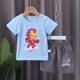 thumbnail image 1 of Spiderman Iron Man Baby Boys Ropa Traje de manga corta Camisetas Pantalones cortos Pantalones Superhéroe Capitán América Verano Ropa para niños Conjuntos90 (24M) Gao Jinjia LED, 1 of 2