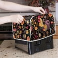 thumbnail image 2 of Yuyamidu Chicken 2 Slice Toaster Cover Sturdy Wide Slot Bread Maker Cover Rooster Kitchen Broiler Appliance Cover Flower Toaster Bag Dustproof Cover Easy to Clean, 2 of 7