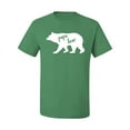 thumbnail image 2 of Wild Bobby, Papa Bear, Father's Day, Men Graphic Tee, Kelly, X-Large, 2 of 4