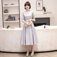 thumbnail image 1 of Vestido de noche para banquete, vestido de fiesta para estudiantes de largo medio negro para mujer, vestido diario para mujer, 1 of 6