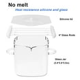 thumbnail image 4 of Glass Microwave Bacon Cooker, Microwave Popcorn Popper, 100oz Glass jar with Silicone Lid, Ramen Noodle Bowl and Vegetable Steamer, with Removable Glass Rod, Make 16pcs bacon one time, 4 of 10