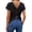19# Black, variant on Women's Twist Backless Short Sleeve T Shirts Tops Round Neck Curved Hem Casual Workout Tee T-Shirts Black S