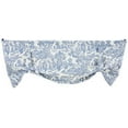 thumbnail image 1 of Victoria Parc Toile Tie-Up Valence Fenêtre Curtain, Bleu, 1 of 5