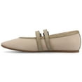 thumbnail image 3 of Journee Florene Almond Toe Mary Jane Buckle Detail Comfort Casual Flats, 3 of 11