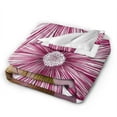 thumbnail image 6 of Purple Print Pattern Throw Blanket,Super Soft Anti-Pilling Flannel Bed Blankets, 40"x30", 6 of 8