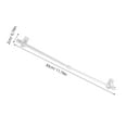 thumbnail image 2 of VORCOOL 2Pcs Adjustable White Plastic Single Rod Towel Rack No Drill Wall Mounted, 2 of 8