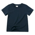 thumbnail image 1 of Gibobby Blusas Holgada Camiseta sin mangas de baile para niños pequeños y niñas （Azul marino， 2-3 Años), 1 of 4