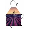 thumbnail image 1 of Tree Apron Lavender Flowers Blooming Field and A Tree Uphill on Sunset Valensole France Print, Unisex Kitchen Bib Apron with Adjustable Neck for Cooking Baking Gardening, Purple Peach, by Ambesonne, 1 of 3