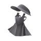 thumbnail image 5 of Cubierta de la cara de sombrero de sombra transpirable Earlada de borde ancho protección solar que cubre la cara de verano para mujeres para hacer Gris profundo, 5 of 8
