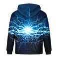thumbnail image 3 of Lilgiuy Men's Hoodie Non Positioning Lightn Print Pullover Casual Long Sleeved Top Sweatshirts for Home Leisure, 3 of 4