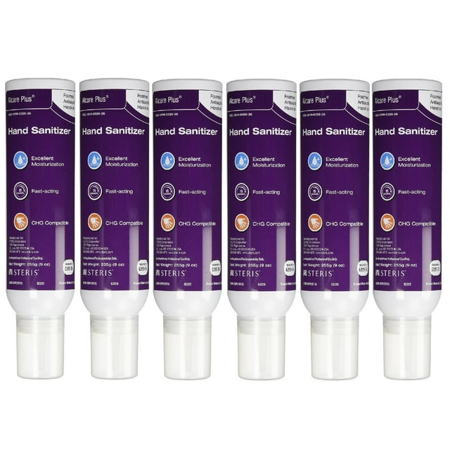 Desinfectante de manos STERIS Alcare en espuma con alcohol, 250 ml (juego de 6)