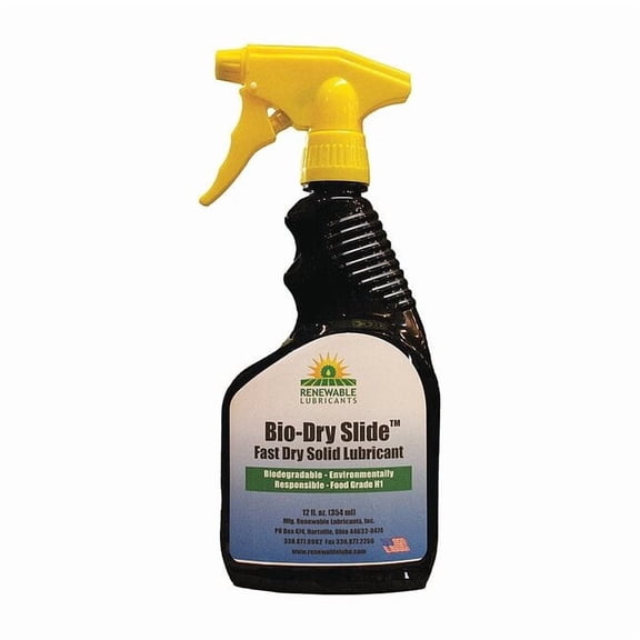 Slide Lubricant, 12 oz., Spray Bottle, Vegetable Oil, White