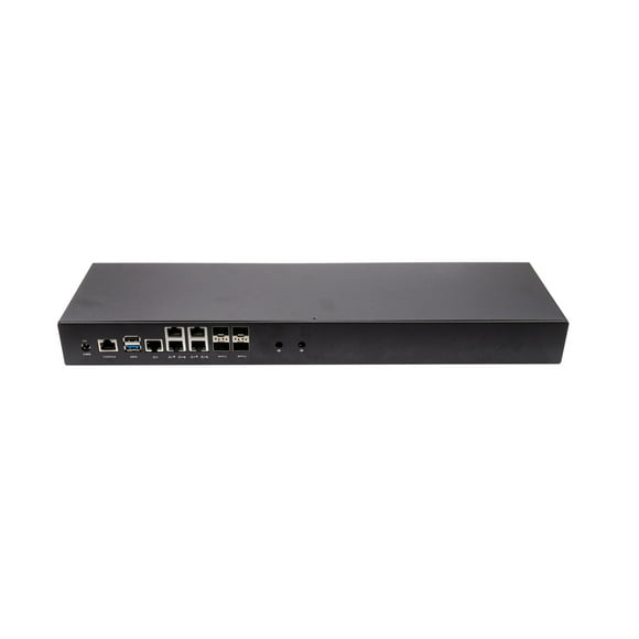 Mini PC con chasis en rack Qotom 1U, 5 x 2,5 G Lan, Atom C3808, C3758R, C3558, Pfsense, mini PC con servidor