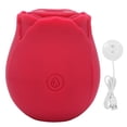 thumbnail image 1 of Vibrador de succión de vagina con forma de rosa, estimulación del clítoris, masajeador de parte privada femenina para mujer, 1 of 8