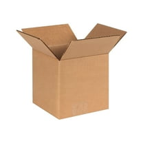 The Packaging Wholesalers 6 x 6 x 6 Shipping Boxes ECT Rated Brown BS060606