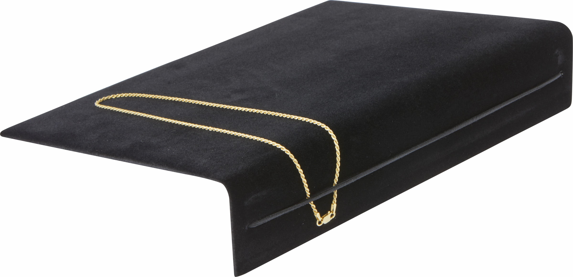 1.5" x 8" x 2.125" Pack of 12 Details about   Plymor Black Velvet Bracelet Ramp Display Stand 