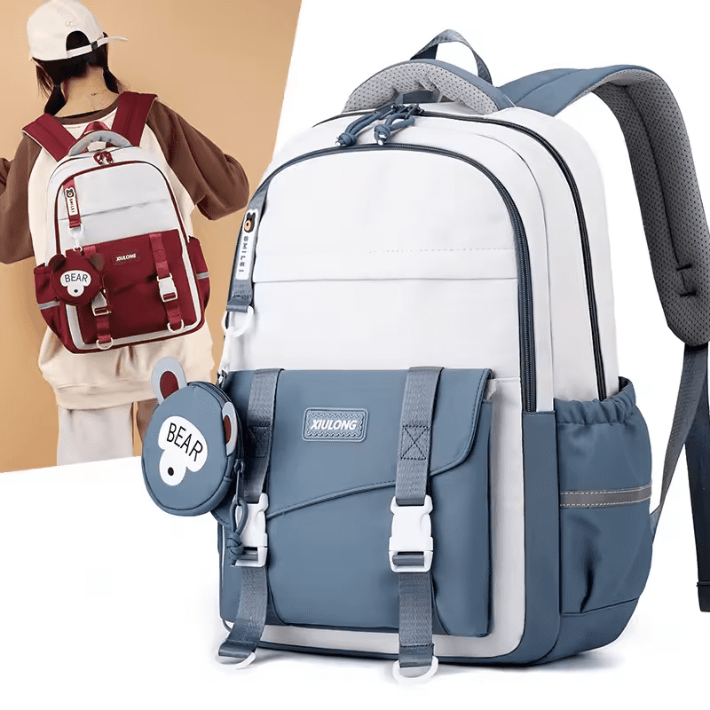 Mochilas escelares 2024 korean stykle teenagers school bags for girls children middle school student backpack waterproof bookbag