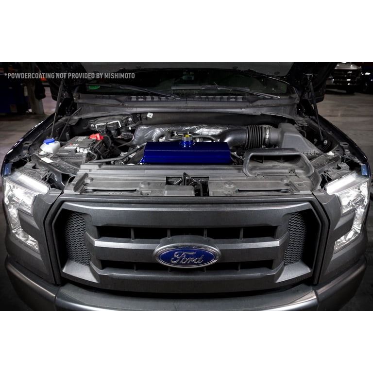 Mishimoto Aluminum Expansion Tank For 2011-2014 Ford F-150 (Micro-Wrinkle Black)