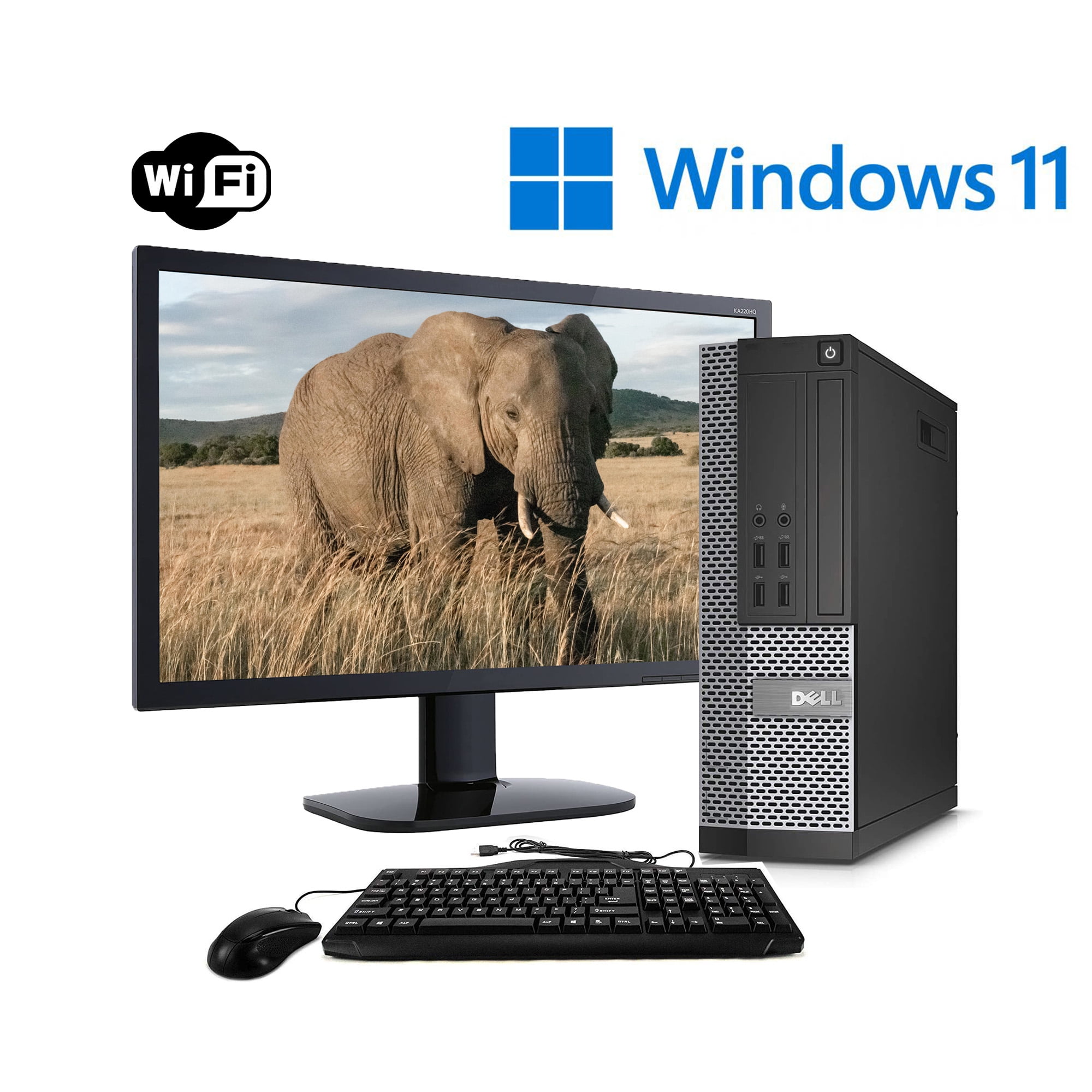 Dell OptiPlex 9020 Desktop Computer PC, GHz Intel i5 Quad Core Gen 4, 16GB DDR3 RAM, 1TB HDD, Windows 11 Pro 64-Bit, Wi-Fi (Used) with 22 Dell OptiPlex 9020 Desktop Computer PC, GHz Intel i5 Quad Core Gen 4, 16GB DDR3 RAM, 1TB HDD, Windows 11 Pro 64-Bit, Wi-Fi (Used) with 22