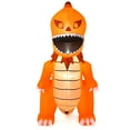 thumbnail image 2 of Costway 8FT Halloween Inflatable Pumpkin Head Dinosaur Blow Up with LED Lights, 2 of 9