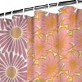 thumbnail image 3 of Pioneer Flower Floral Print Pattern Shower Curtain 72"x84" ,Bathroom Decorative Shower Curtains Set with 12 Hooks,Modern Waterproof Washable Shower Curtain, 3 of 6
