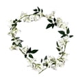 thumbnail image 2 of White Artificial Bougainvillea Vine, Faux Silk Hanging Plant for Outdoor Porch and Yard Decor, 2 of 3