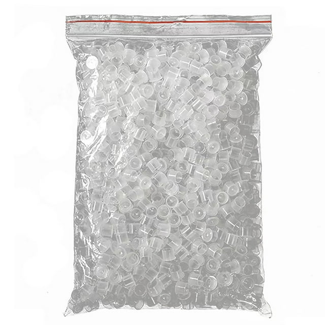 1000 vasos de tinta para tatuajes, desechables, de plástico, transparentes, pequeños, con base.