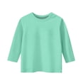 thumbnail image 3 of THDHVS Boys Tshirts,Girls Shirts,Girls Long Sleeve Shirts Kids Crewneck T-Shirts Fall Tops Tees Mint Green 11-12 Years, 3 of 7