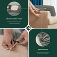 thumbnail image 5 of CHUN YI Stretch Checks Spandex Sofa Cover Separate Backrests Cushions Cover Slipcover, 5 of 5