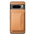thumbnail image 5 of Decase for Google Pixel 8 Pro Wallet Phone Case,with Magnetic Detachable Card Slot,Compatible with MagSafe,Slim PU Leather Shockproof Kickstand Anti-Fall Magnetic Wallet Case Cover,Khaki, 5 of 8