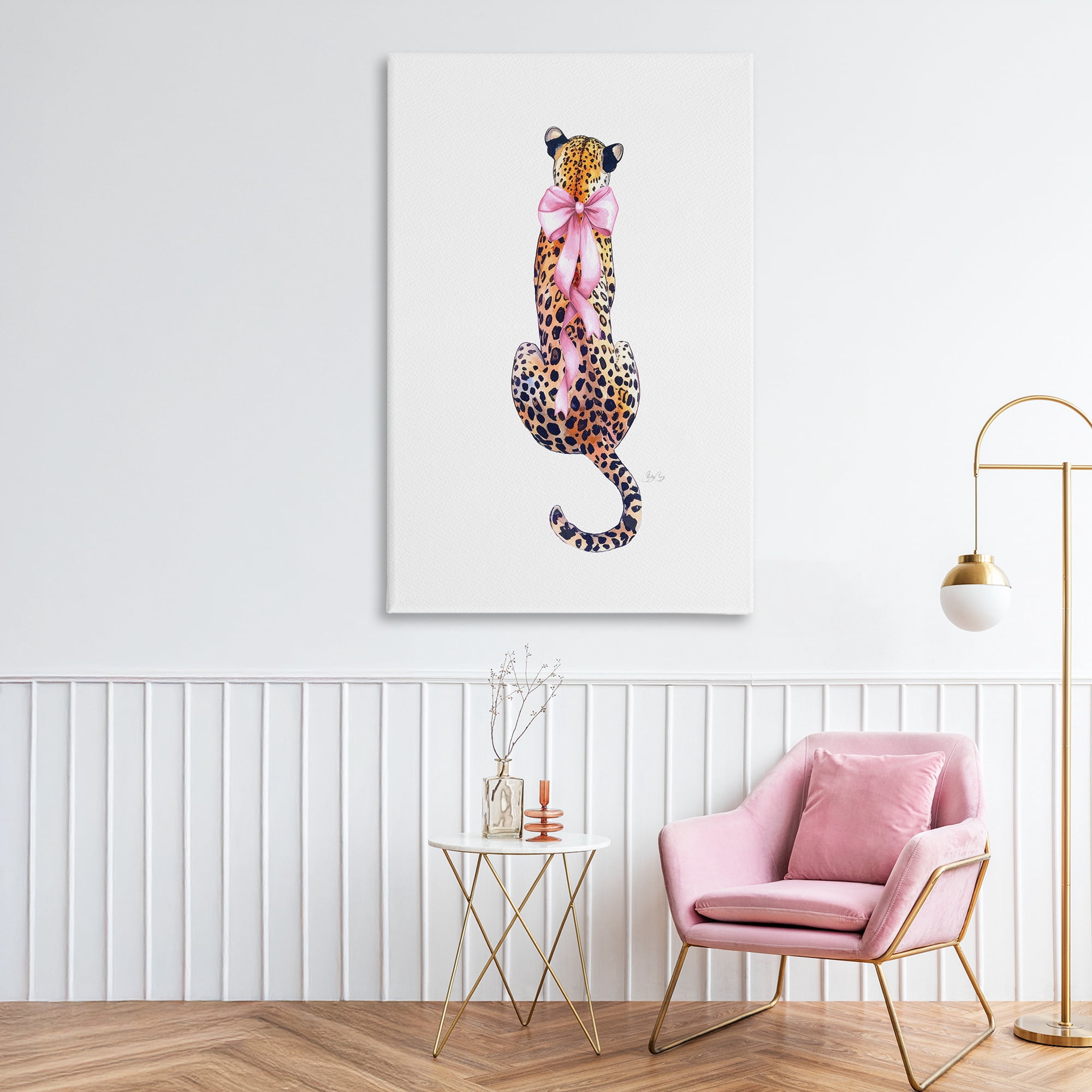 Stupell Industries Poised In Pink Cheetah Canvas Wall Art, design by Shelly Craig