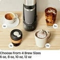 thumbnail image 3 of Chefman InstaCoffee Max+ Single Serve Coffee Maker w/ 40oz Reservoir, Cup Lift, Reusable Filter - Black, New, 3 of 8