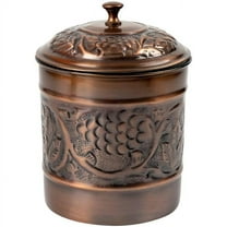 Nusteel TG-811AC-1 1 qt. Embossed Antique Copper Canister