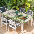 thumbnail image 2 of St. Patrick's Day Table Cloths for 5 Foot Rectangle Tables, Lucky Shamrocks Boots Green Leaves Retro Patio Waterproof Elastic Fitted Tablecloths, Washable Rectangular Table Cover for Camping, 2 of 8