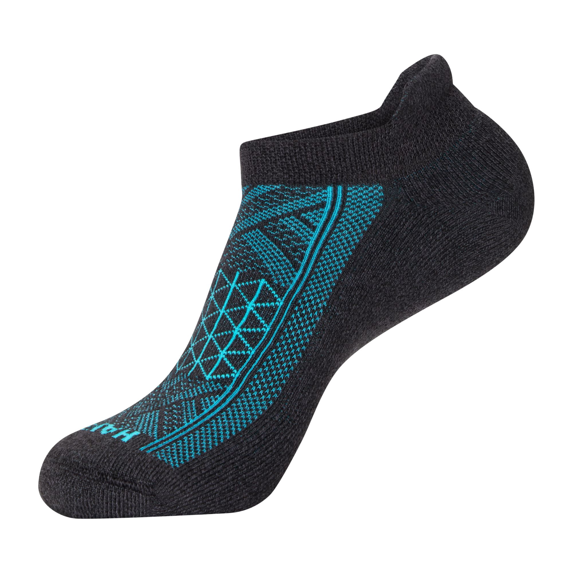 Hanes Mens Absolute Run Comfort Cushioned Heel Shield Socks, 3-Pairs