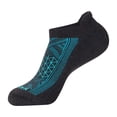 thumbnail image 4 of Hanes Mens Absolute Run Comfort Cushioned Heel Shield Socks, 3-Pairs, 4 of 6
