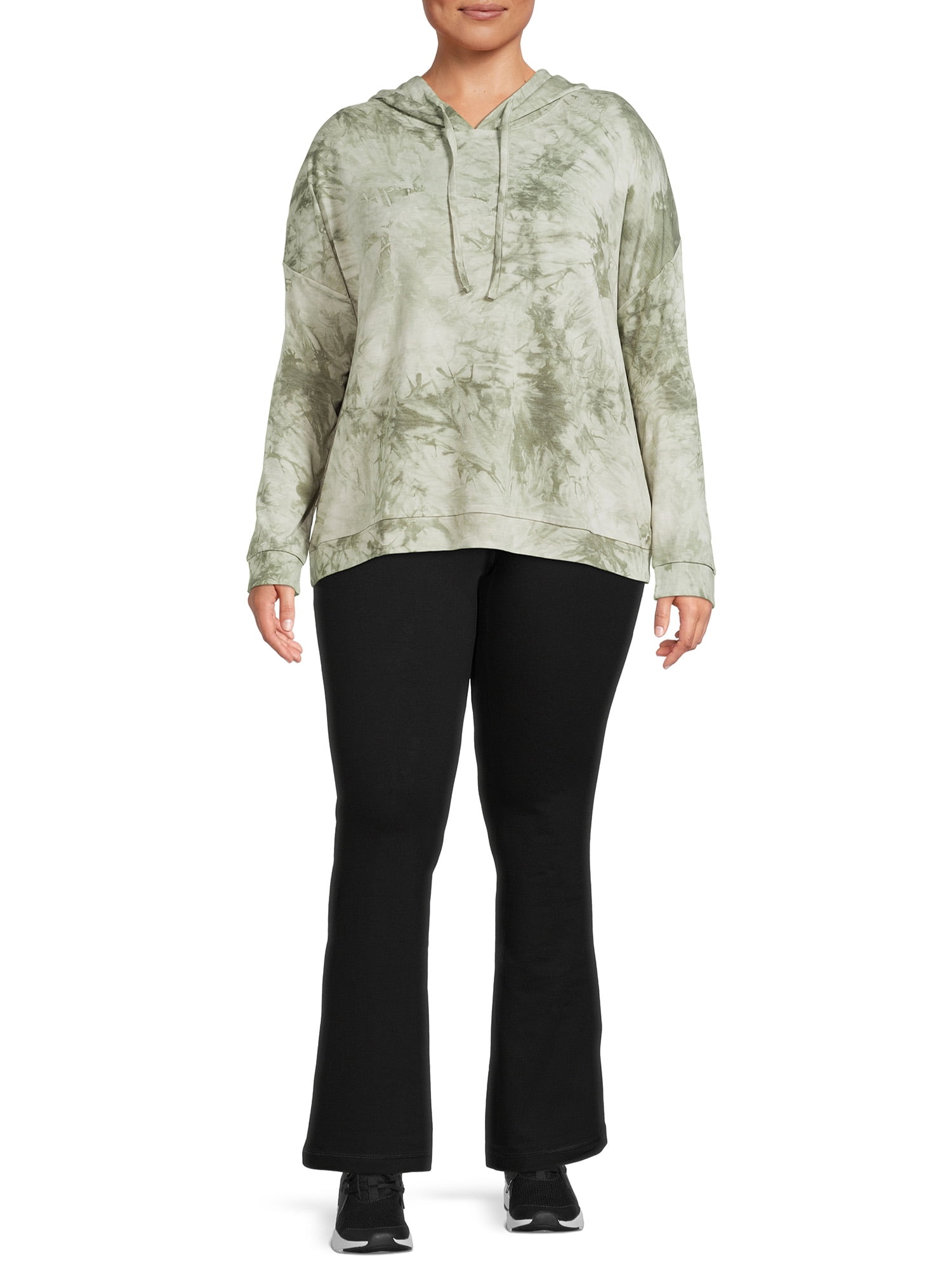 Athletic Works Women’s and Women's Plus Stretch Cotton Blend Straight Leg Pants