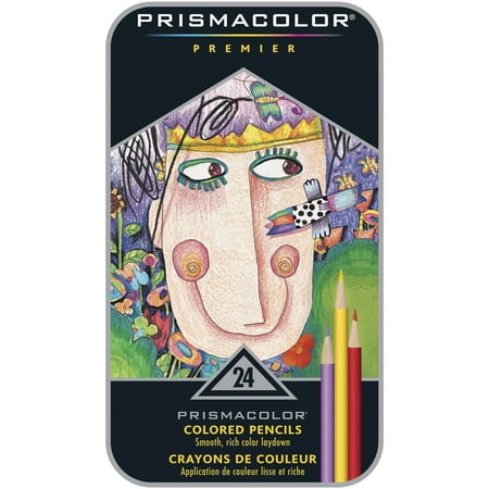 Prismacolor Premier Colored Pencils, 24 Count (Best Woodless Colored Pencils)