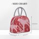 thumbnail image 2 of Balery Striped Meat Bolsa de Almuerzo para Mujeres, Caja de Almuerzo, Bolsa de Almuerzo Pequeña Impermeable, Tote de Almuerzo Reutilizable con Gran Capacidad, 2 of 6