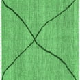 thumbnail image 1 of Ahgly Company Indoor Square Abstract Emerald Green Modern Area Rugs, 8' Square, 1 of 4