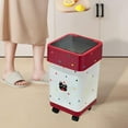 thumbnail image 6 of Fiocias Kitchen Trash Can with Wheels,Rolling Garbage Can Lid Sturdy Waste Basket Trash L, 6 of 9