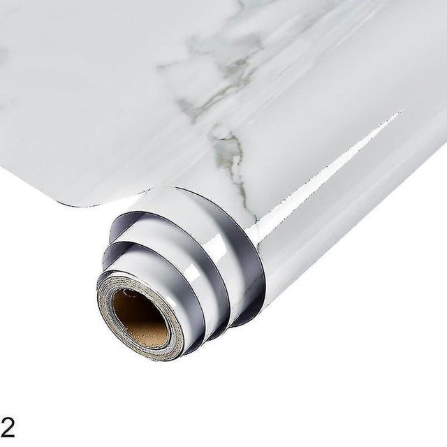 1 rollo de decoración de pared, película de vinilo decorativa de Pvc autoadhesiva impermeable, calcomanía Mural con patrón de mármol, suministros para el hogar (hy)