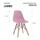 thumbnail image 2 of Silla Minimalista Estilo Moderno 4 piezas Rosa Mirel Minimalista, 2 of 8