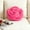 Hot Pink HT, variant on Rose Pattern Hand Woven Throw Pillow 6.7x6.7in Small Decorative Sofa Cushion Soft Polyester Filled Lumbar Support Accent for Couch Chair Bed Car Seat