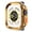 Bright Gold, variant on MJSHUN 2 Pack Rugged Case Compatible with Apple Watch Ultra 3 / Ultra 2 / Ultra, Soft TPU with Tempered Glass Screen Film Durable Shockproof Protective Bumper Cover for iWatch 49mm, Clear