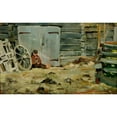 thumbnail image 3 of Akseli Gallen-Kallela 14x11 Black Modern Framed Museum Art Print Titled - In the Sunshine (1884), 3 of 5