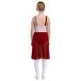 thumbnail image 2 of Aislor Girls kids Lyrical Chiffon Sleeveless Ballet Dress Latin Modern Contemporary Dancewear Costume Size 6-16 Red 8, 2 of 7