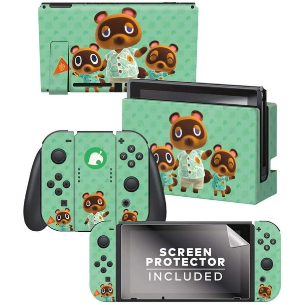 Controller Gear Authentic And Officially Licensed Animal Crossing New Horizons Tom Nook Team Nintendo Switch Skin Bundle Nintendo Switch Walmart Com